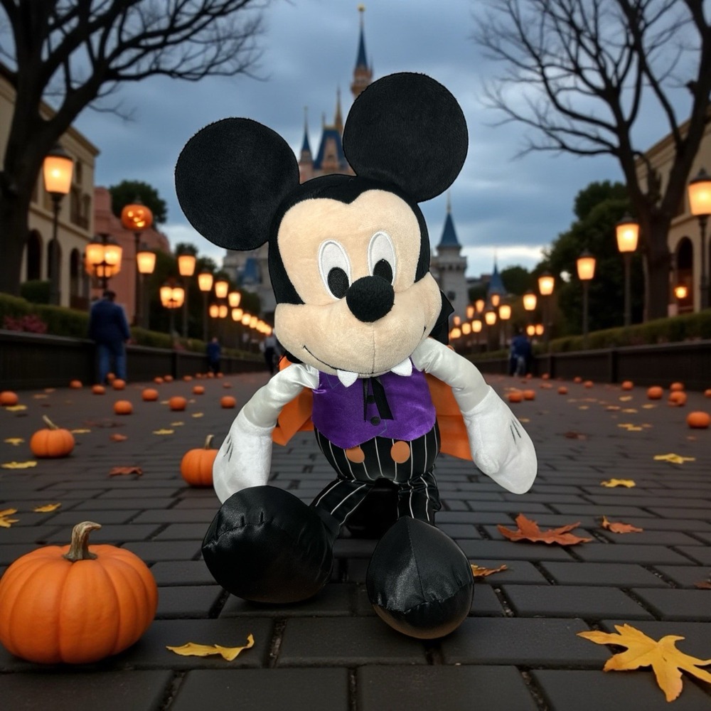 Disney Halloween Mickey Mouse Vampire Plush